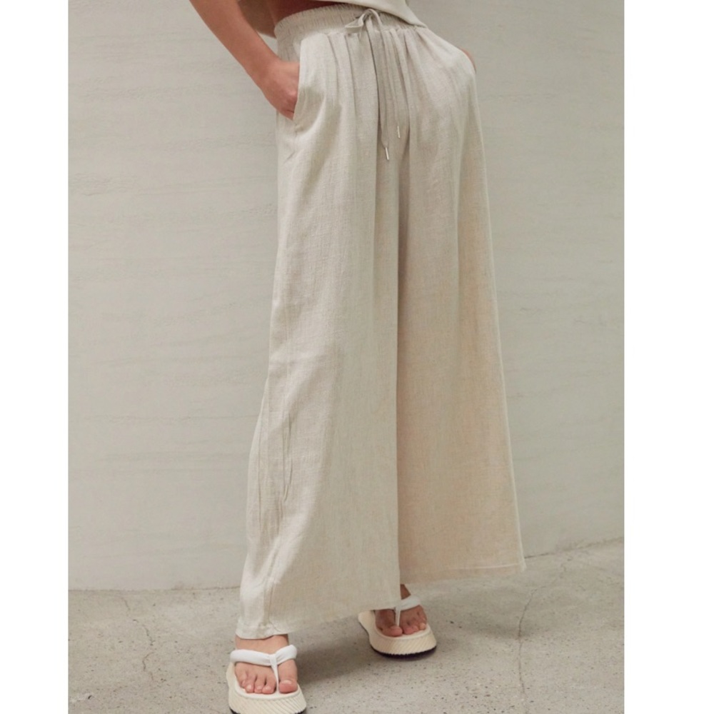 Source Unknown Linen Wife Leg Pants